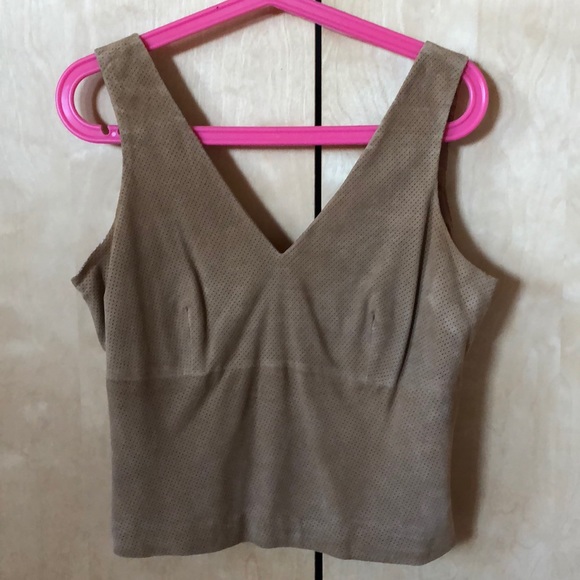 Banana Republic NWOT  suede shirt top - Picture 1 of 6